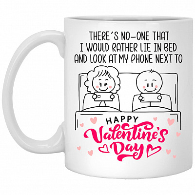 valentine mug, White, 11 oz. White Mug