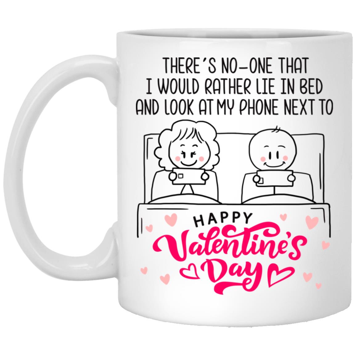 valentine mug, White, 11 oz. White Mug