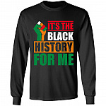 black history, Black, Long Sleeve black history, Black, Long Sleeve