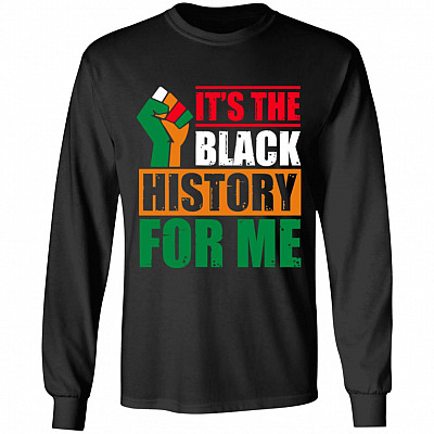 black history, Black, Long Sleeve