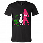 Rosa Sat Ruby Could Walk So Kamala Shirt, Black, V-Neck T-Shirt
