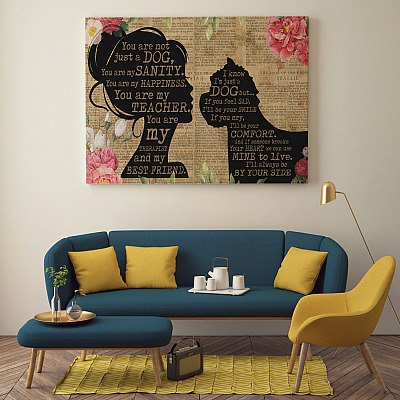 Alternative view of Westie You Are Not Just A Dog You Are My Sanity Framed Canvas Prints - West Highland White Terrier Unframed Poster