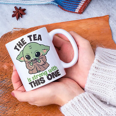 Alternative view of This Tea Is Strong With This One Ceramic Coffee Mug - Beer Stein - Water Bottle - Color Changing Mug