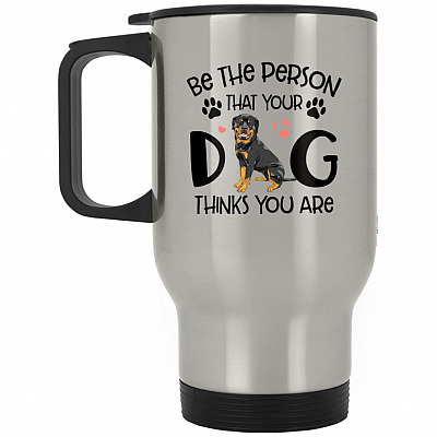 14 oz. Silver Travel Mug