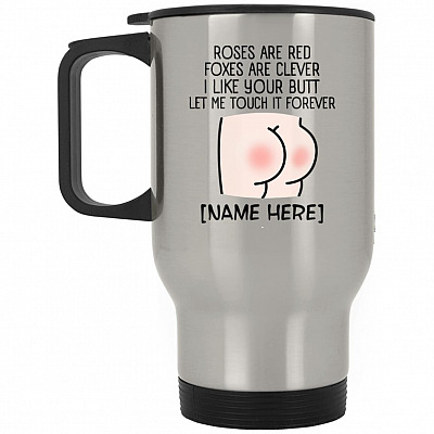 14 oz. Silver Travel Mug