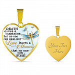 Death Leaves a Heartache in Loving Memory Gifts Remembering Lost Loved Ones Heart Pendant Necklace - Heart Luxury Necklace (Gold Plated) Death Leaves a Heartache in Loving Memory Gifts Remembering Lost Loved Ones Heart Pendant Necklace - Heart Luxury Necklace (Gold Plated)