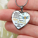 Death Leaves a Heartache in Loving Memory Gifts Remembering Lost Loved Ones Heart Pendant Necklace - Heart Luxury Necklace (Silver) Death Leaves a Heartache in Loving Memory Gifts Remembering Lost Loved Ones Heart Pendant Necklace - Heart Luxury Necklace (Silver)