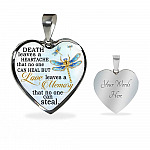 Death Leaves a Heartache in Loving Memory Gifts Remembering Lost Loved Ones Heart Pendant Necklace - Heart Luxury Necklace (Silver) Death Leaves a Heartache in Loving Memory Gifts Remembering Lost Loved Ones Heart Pendant Necklace - Heart Luxury Necklace (Silver)