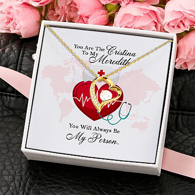 You Are The Cristina To My Meredith Forever Love Pendant Necklace - Best Friend Jewelry