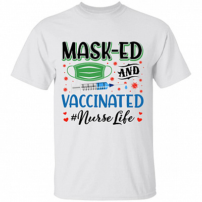 masked tshirt, White, Unisex T-Shirt