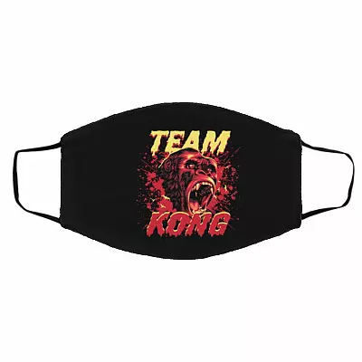 Team Ko-ng Mask Cover, White, Cloth Face Cover – Medium/Large