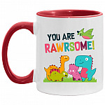 You're Rawrsome Mug, White/Red, 11 oz. Accent Mug