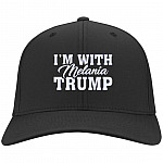 melania hat, Black, Twill Cap