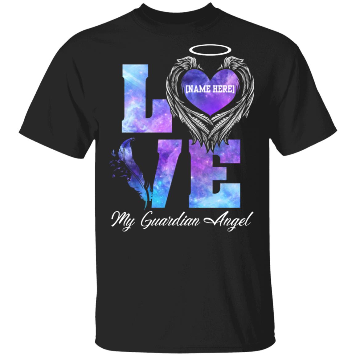 Personalized Guardian, Black, Unisex T-Shirt