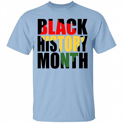Black History Month T-Shirt, Light Blue, Unisex T-Shirt