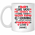 Personalized Dad Like Mug, White, 11 oz. White Mug