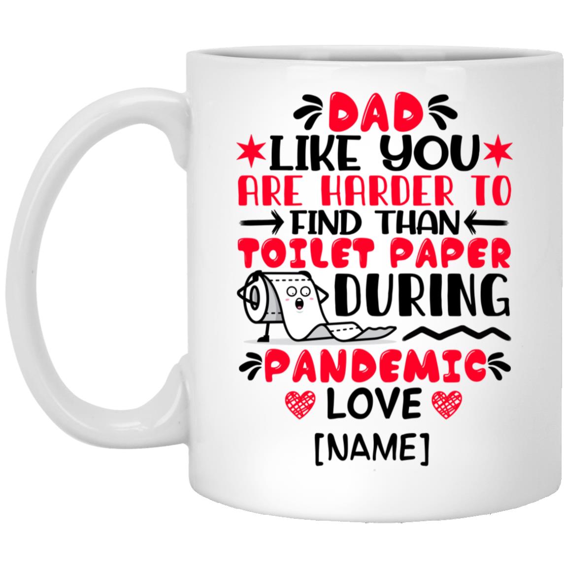Personalized Dad Like Mug, White, 11 oz. White Mug