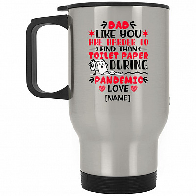 14 oz. Silver Travel Mug