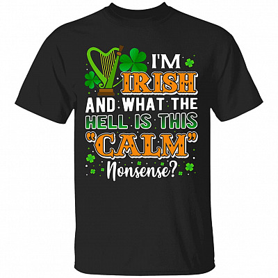 Irish Shirt, Black, Unisex T-Shirt