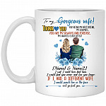 Personalized My Gorgeous Wife Coffee Mug, White, 11 oz. White Mug