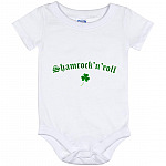 Clover Shamrock N Roll Bodysuit, White, Baby Onesie - 12 Month