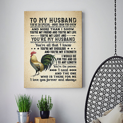 Alternative view of To My Husband Framed Canvas - You Are So Special More Than You Know More Than I Show Unframed Poster