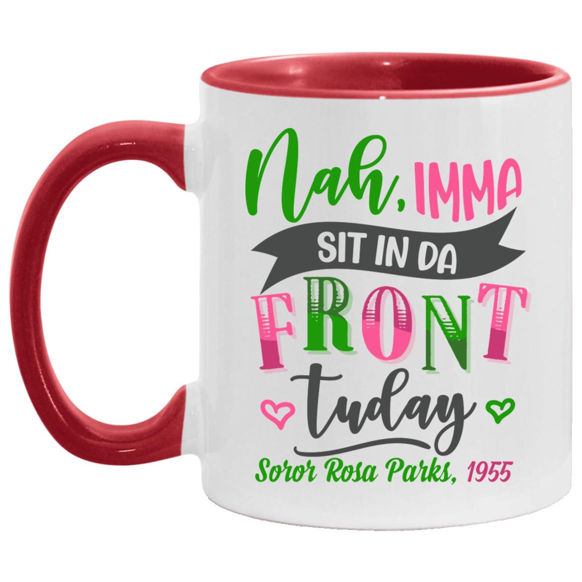 Rosa Parks Accent Mug, White/Red, 11 oz. Accent Mug