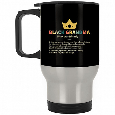 14 oz. Silver Travel Mug