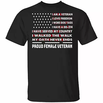 I Am A Veteran I Love Freedom, Black, Unisex T-Shirt