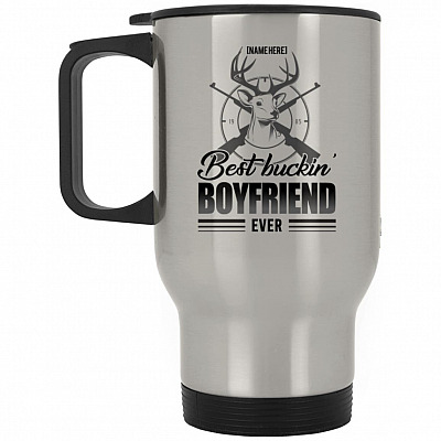 14 oz. Silver Travel Mug