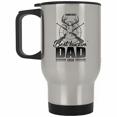 14 oz. Silver Travel Mug