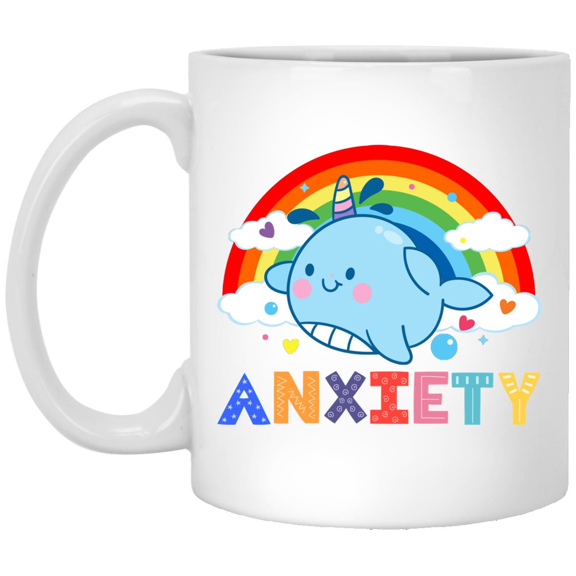 anxiety mug, White, 11 oz. White Mug