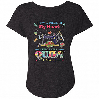 Ladies Triblend Dolman Sleeve