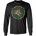 Irish By Blood Patriot By Choice hoo, Black, Long Sleeve