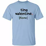 Personalized Tiny Valentine Toddler, Light Blue, Youth T-Shirt