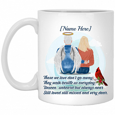 Personalized Those We Love Coffee Mug, White, 11 oz. White Mug