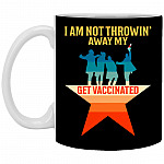 I Am Not Throwin' Mug, Black, 11 oz. White Mug