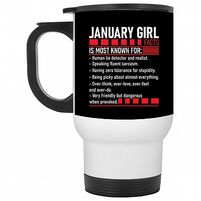 14 oz. White Travel Mug