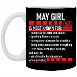 may mug, Black, 11 oz. White Mug