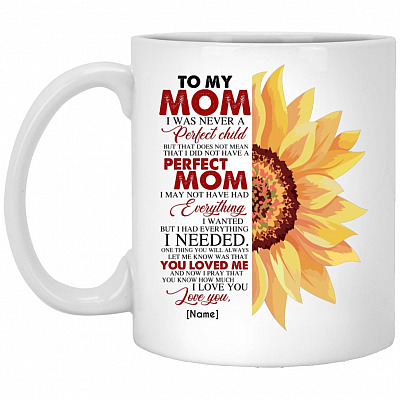 mom mug, White, 11 oz. White Mug