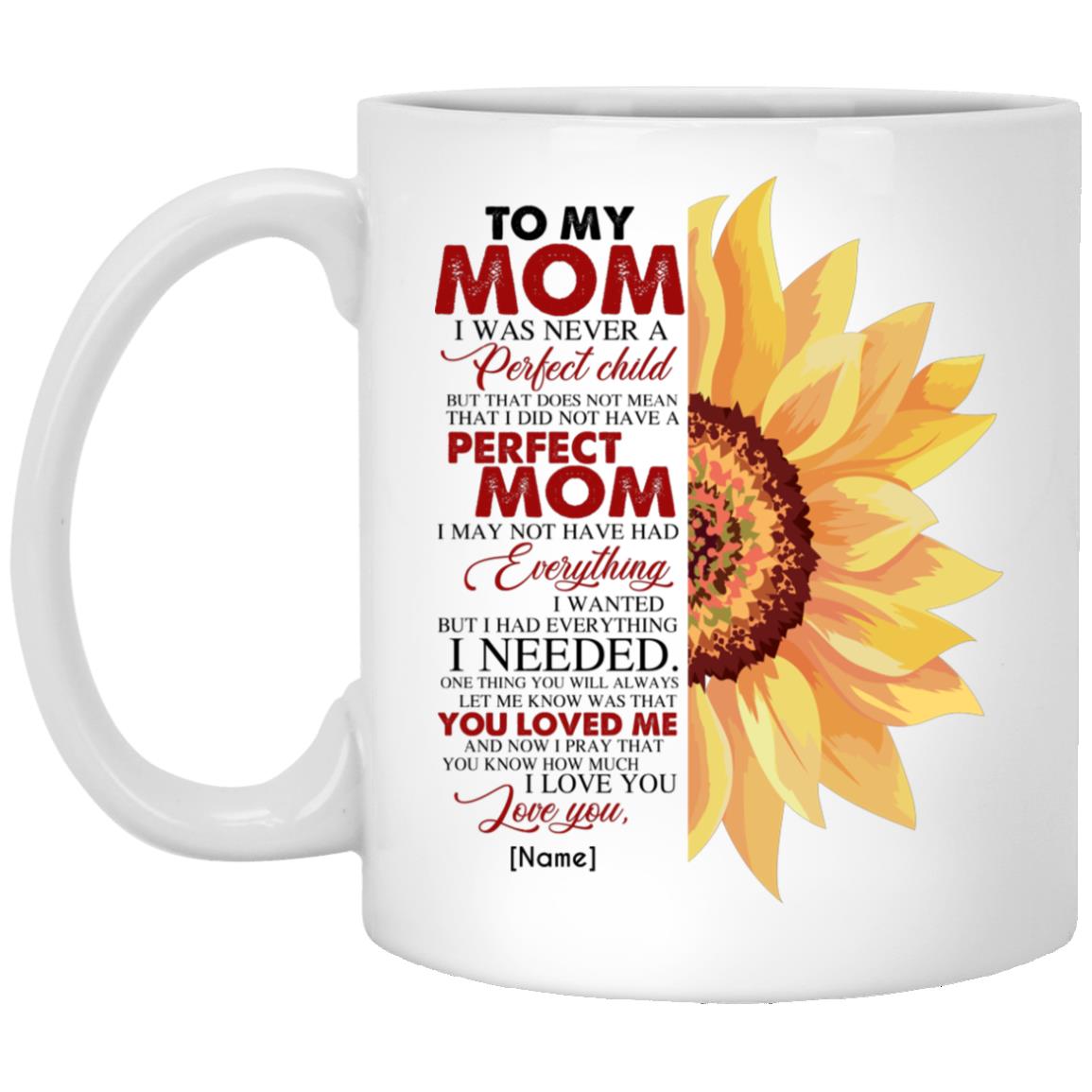 mom mug, White, 11 oz. White Mug