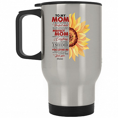 14 oz. Silver Travel Mug