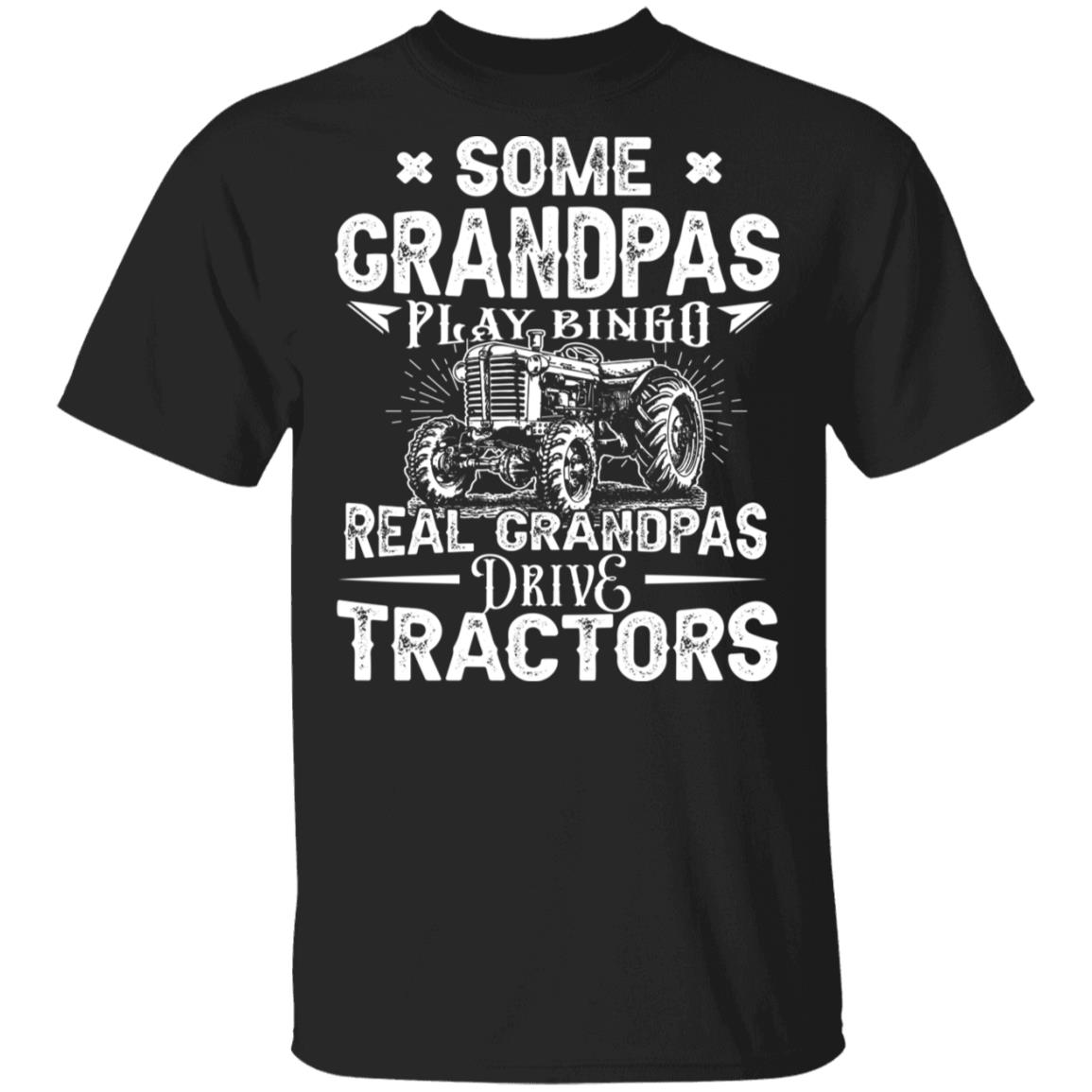 Some Grandpas Play Bingo Real, Black, Unisex T-Shirt