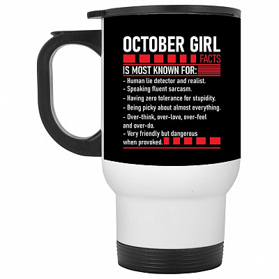 14 oz. White Travel Mug