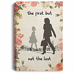 The First But Not The Last Kamala Harris Gallery Wrapped Framed Canvas Prints - Unframed Poster - Home Decor, White, 0.75'' Framed Canvas