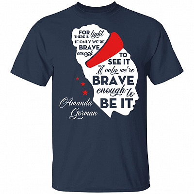 Amanda Gorman, Navy, Unisex T-Shirt
