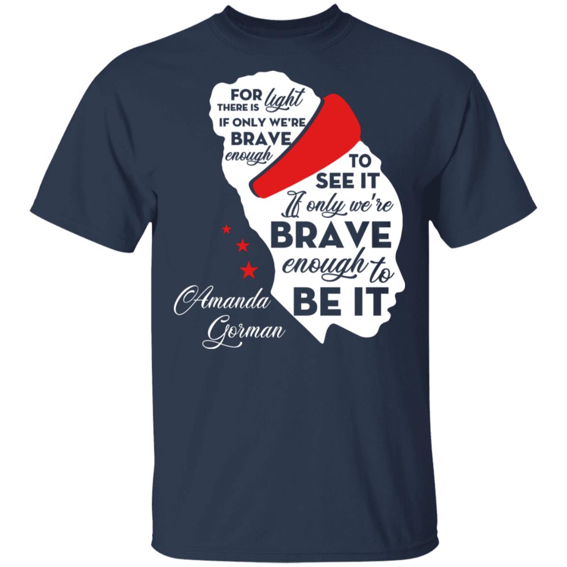 Amanda Gorman, Navy, Unisex T-Shirt