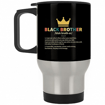 14 oz. Silver Travel Mug