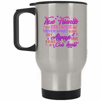 14 oz. Silver Travel Mug