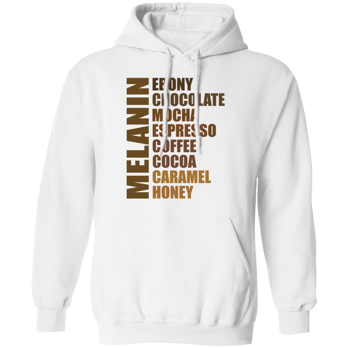 Melanin Black, White, Hoodie